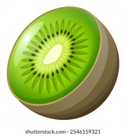 Kiwi ícone de fruta fruta fruta fresca para a saúde. ilustração vetor de fruta isolado no fundo branco.