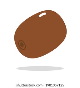 Kiwi fruit icon logo vector illustration isolated on white background, kiwi fruit illustration