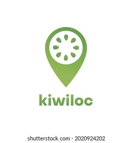 kiwi fruit icon shape location tag