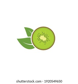 kiwi fruit icon vector illustration design template 