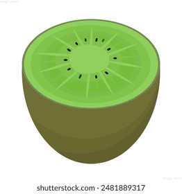 Kiwi fruit icon vector illustration