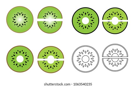 Kiwi Fruit Icons