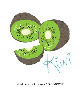 Kiwi Fruit Illustration