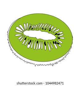 Kiwi fruit isolated
