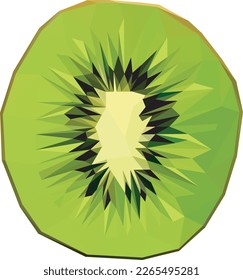 Un kiwi con un estilo de polos bajo