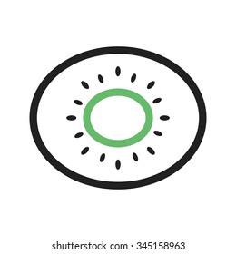 Kiwi, fruit, juicy icon vector image. Can also be used for food iconset. Suitable for use on web apps, mobile apps and print media
