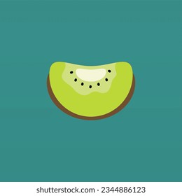 Kiwi fruit logo design concept template. Fresh fruit logo design
