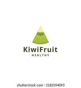 Kiwi Fruit Logo Icon Design Template Flat Vector Illustration