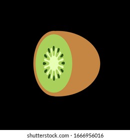 kiwi fruit logo icon illustration design