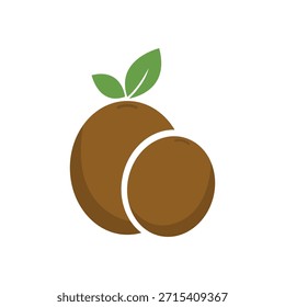 Ilustración vectorial de Logo de Fruta de Kiwi