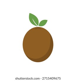 Ilustración vectorial de Logo de Fruta de Kiwi