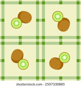 kiwi fruit pattern for background