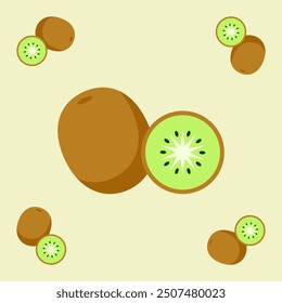 kiwi fruit pattern for background