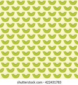 kiwi fruit pattern background design vector