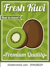 Kiwi Fruit Poster