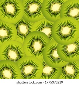 Kiwi. Fruit. Realistic vector illustration. EPS10