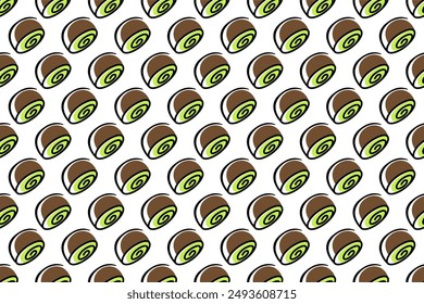 Kiwi fruit seamless pattern background. Fruit seamless pattern background can be used as web banner, social media banner, wrapping paper, etc.