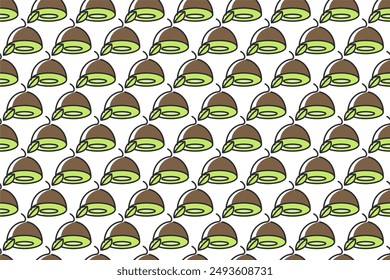 Kiwi fruit seamless pattern background. Fruit seamless pattern background can be used as web banner, social media banner, wrapping paper, etc.