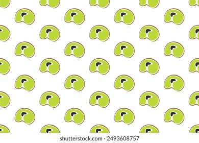 Kiwi fruit seamless pattern background. Fruit seamless pattern background can be used as web banner, social media banner, wrapping paper, etc.