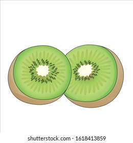 kiwi fruit slash green fresh