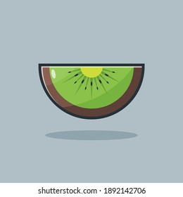 diseño vectorial de la muestra de fruta de kiwi