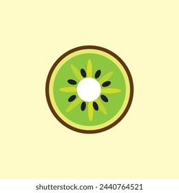 diseño e ilustración vectorial de kiwi