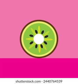 diseño e ilustración vectorial de kiwi