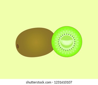 Kiwi fruit vector eps 10.