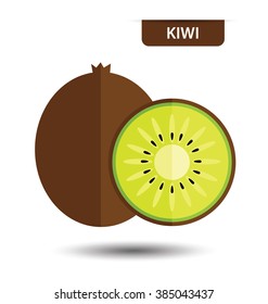 Kiwi, Fruit Vector Illustration