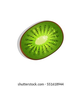 kiwi fruit, vector illustration