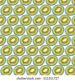 kiwi fruit vector pattern.swatch pattern