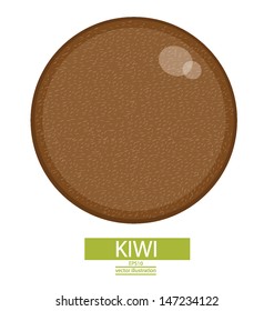 Kiwi fruits vector illustration