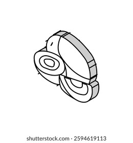 kiwi healthy isometric icon vector. kiwi healthy sign. isolated symbol illustration