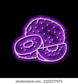 kiwi healthy neon light sign vector. kiwi healthy sign. isolated symbol illustration