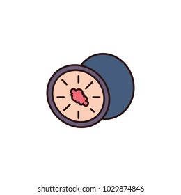 Kiwi icon in cartoon style. Vector illustration with Kiwi isolated on white background. cartoon fruit object for web