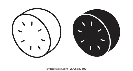 Colección de iconos de kiwi. iconos simples modernos para el Web