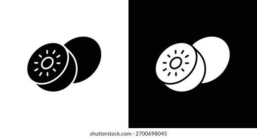 conceito de design de ícone do Kiwi. ícones planos vetoriais