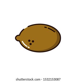 kiwi icon design. Fruit healthy organic food sweet and nature theme. Vector illustration.