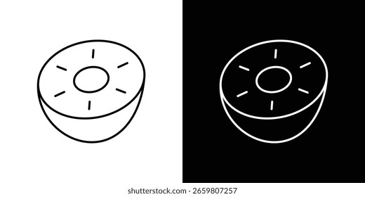 Kiwi icon design. Thin graphic elements vector illustration