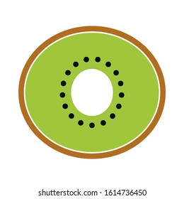 kiwi icon. flat illustration of kiwi vector icon. kiwi sign symbol