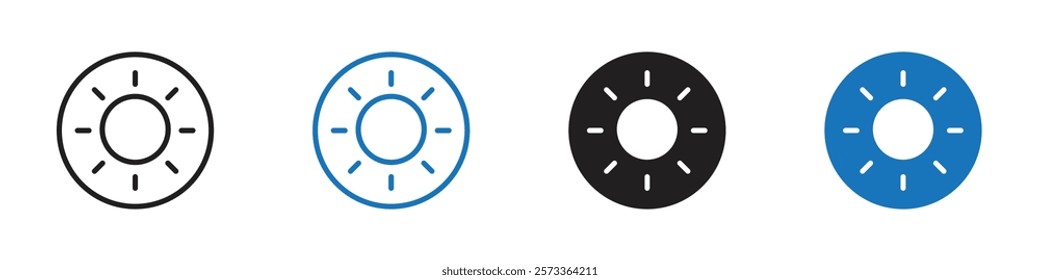 Kiwi icon Flat line symbol