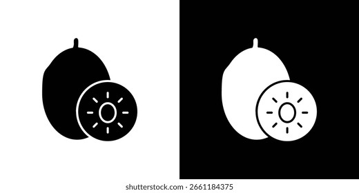 Ícone Kiwi de um vetor de estilo plano