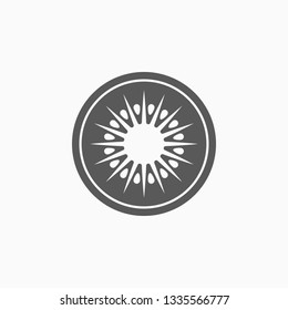 kiwi icon, fruit vector