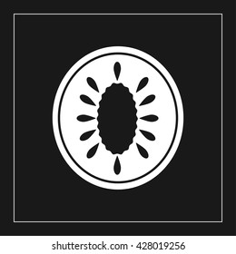 kiwi icon. kiwi fruit vector illustration