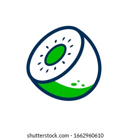 kiwi icon fruit and vegetable