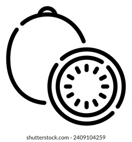 Icono de Kiwi para web, aplicación, infografía, etc