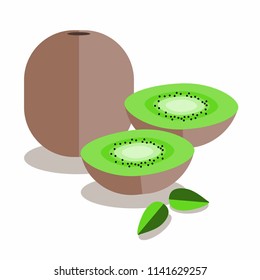 kiwi icon isolated,vector illustration.