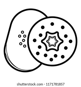 Kiwi icon line element