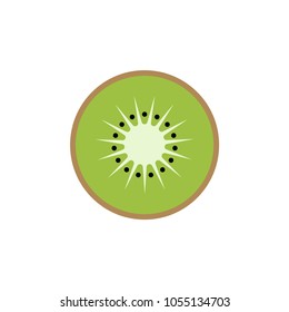 Kiwi Icon, Simple Design, Kiwi Icon Clip Art. Clipart Cartoon Fruit Icon.