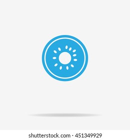 Kiwi icon. Vector concept illustration for design.